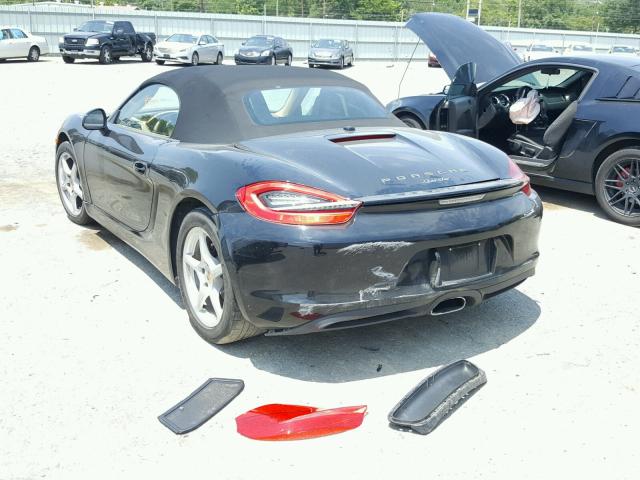 WP0CA2A8XES121902 - 2014 PORSCHE BOXSTER BLACK photo 3