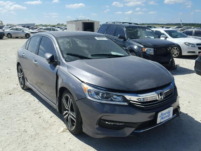 1HGCR2F57HA042898 - 2017 HONDA ACCORD GRAY photo 1