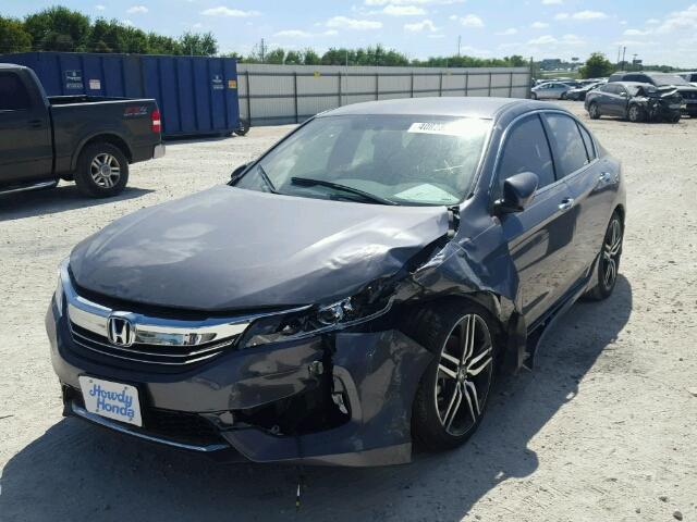 1HGCR2F57HA042898 - 2017 HONDA ACCORD GRAY photo 2