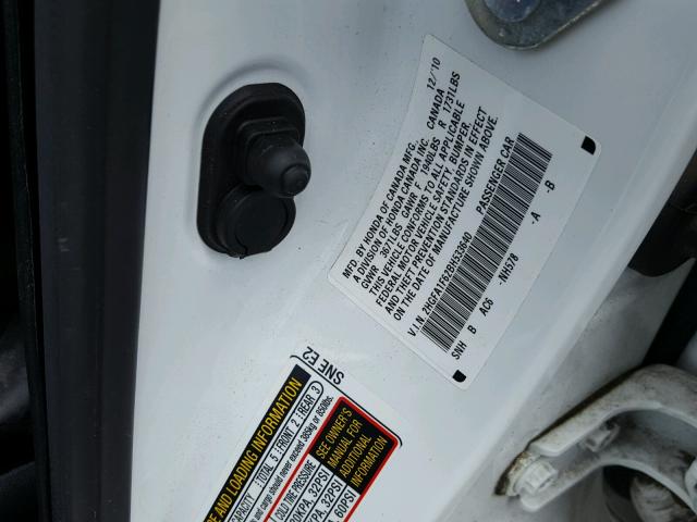 2HGFA1F62BH533640 - 2011 HONDA CIVIC LX-S Ağ foto 10