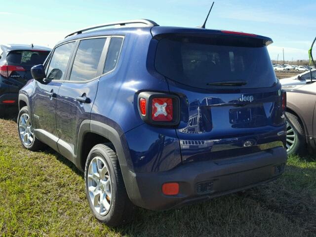 ZACCJABB5HPF53070 - 2017 JEEP RENEGADE BLUE photo 3