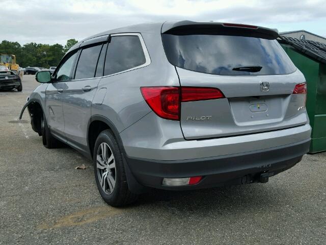 5FNYF6H73HB030080 - 2017 HONDA PILOT EXLN SILVER photo 3