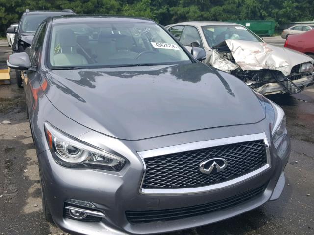 JN1BV7AR8FM409772 - 2015 INFINITI Q50 BASE GRAY photo 9