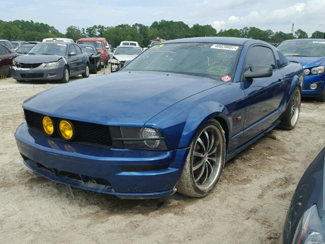 1ZVHT82H385171834 - 2008 FORD MUSTANG GT BLUE photo 2