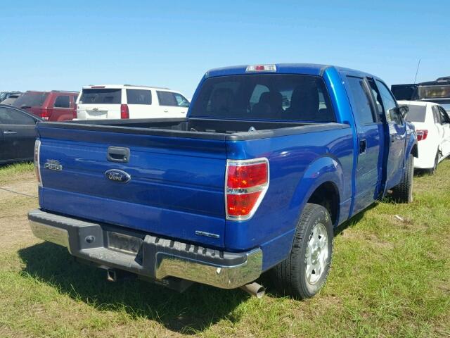 1FTFW1CF3DFA54507 - 2013 FORD F150 SUPER BLUE photo 4