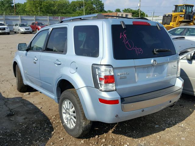 4M2CU87148KJ06721 - 2008 MERCURY MARINER PR BLUE photo 3