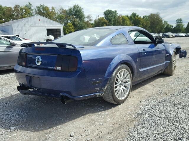 1ZVHT82H785198373 - 2008 FORD MUSTANG GT BLUE photo 4