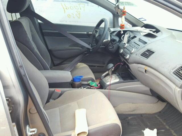 1HGFA16847L128567 - 2007 HONDA CIVIC EX ნაცრისფერი ფოტო 5