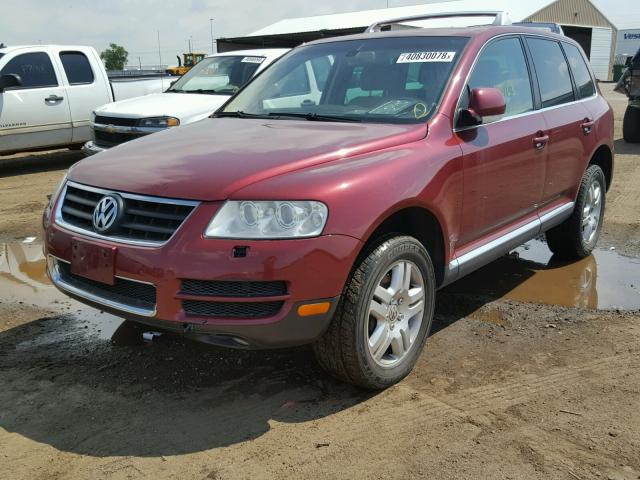 WVGMM77L05D076442 - 2005 VOLKSWAGEN TOUAREG 4. RED photo 2