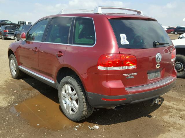 WVGMM77L05D076442 - 2005 VOLKSWAGEN TOUAREG 4. RED photo 3