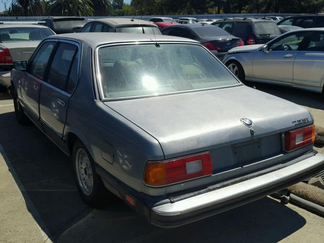 WBAFH8401H0979807 - 1987 BMW 735 I AUTO GRAY photo 3