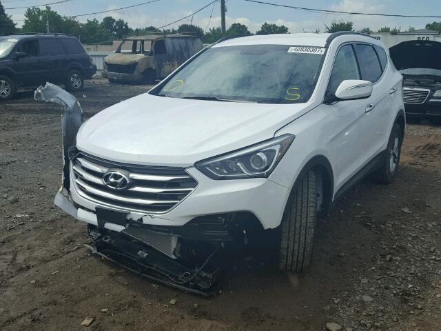 5NMZUDLB7HH025456 - 2017 HYUNDAI SANTA FE S WHITE photo 2