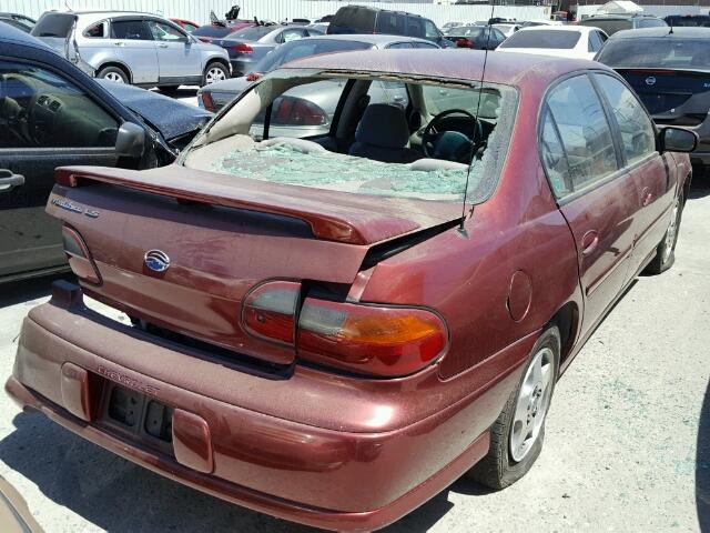 1G1NE52J63M725084 - 2003 CHEVROLET MALIBU LS RED photo 4