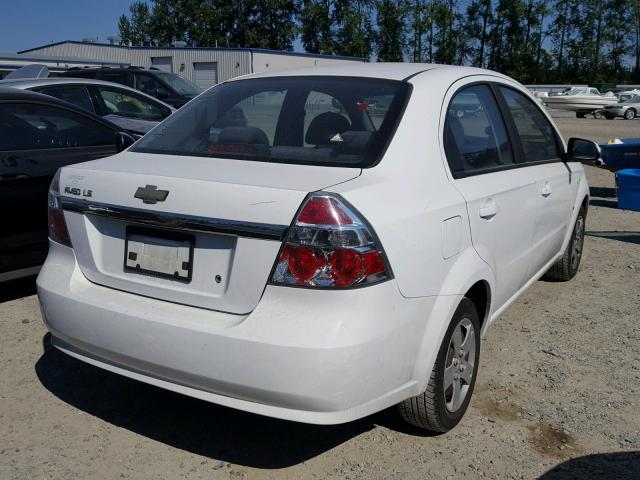 KL1TD56618B196452 - 2008 CHEVROLET AVEO BASE Ақ фото 4