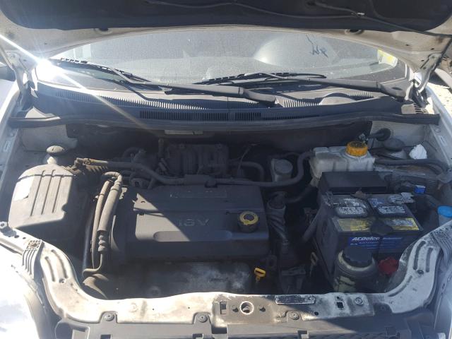 KL1TD56618B196452 - 2008 CHEVROLET AVEO BASE Ақ фото 7