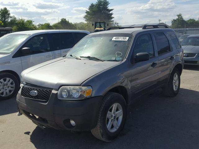 1FMYU49H27KA15813 - 2007 FORD ESCAPE HEV BROWN photo 2