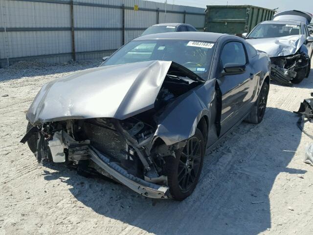 1ZVBP8AM4E5274717 - 2014 FORD MUSTANG GRAY photo 2