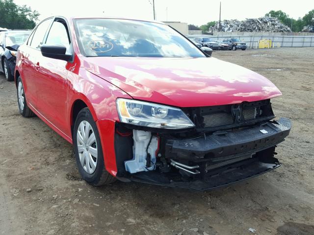 3VW2K7AJ1FM313211 - 2015 VOLKSWAGEN JETTA BASE 红色 照片 1