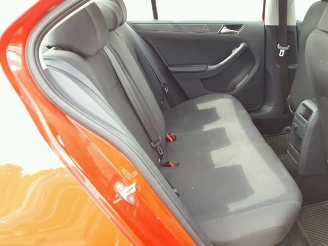 3VW2K7AJ1FM313211 - 2015 VOLKSWAGEN JETTA BASE 红色 照片 6