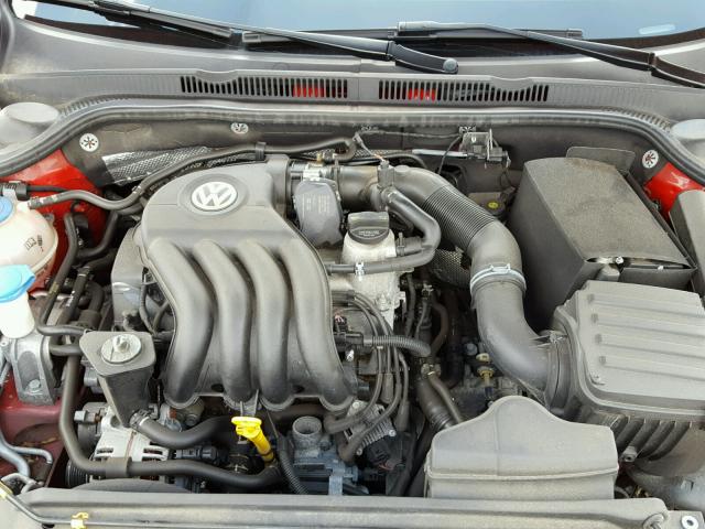 3VW2K7AJ1FM313211 - 2015 VOLKSWAGEN JETTA BASE 红色 照片 7