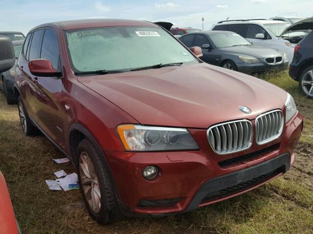 5UXWX9C58E0D37638 - 2014 BMW X3 RED photo 1