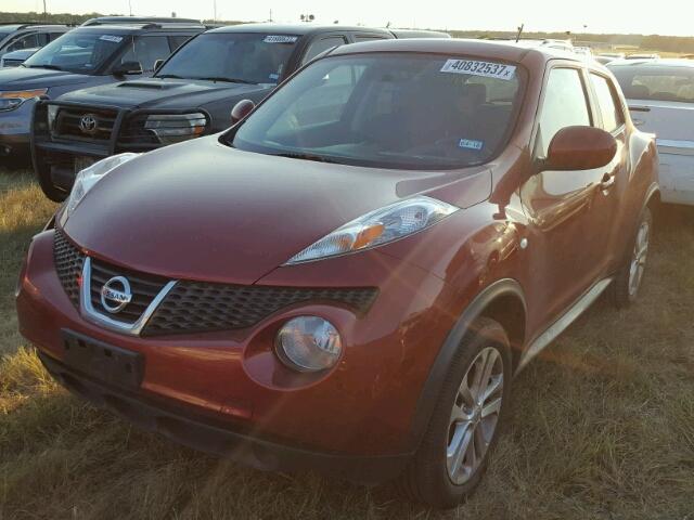 JN8AF5MR5CT109747 - 2012 NISSAN JUKE S RED photo 2