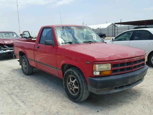 1B7FL26X4TW702342 - 1996 DODGE DAKOTA RED photo 1