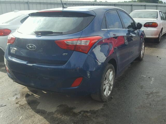 KMHD35LH5EU176920 - 2014 HYUNDAI ELANTRA GT BLUE photo 4