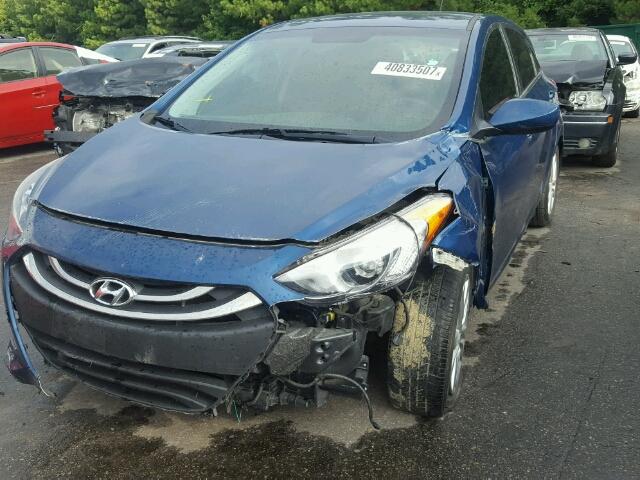 KMHD35LH5EU176920 - 2014 HYUNDAI ELANTRA GT BLUE photo 9