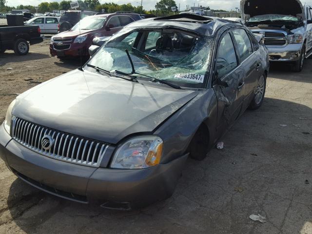 1MEFM42105G601787 - 2005 MERCURY MONTEGO GRAY photo 2