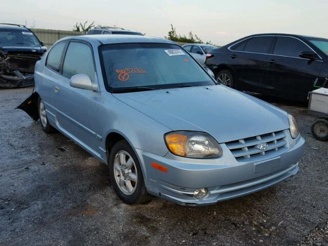 KMHCG35C35U321331 - 2005 HYUNDAI ACCENT GS BLUE photo 1