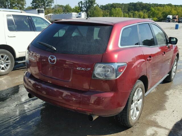 JM3ER293970124922 - 2007 MAZDA CX-7 MAROON photo 4