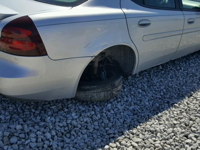 2G2WP522541125026 - 2004 PONTIAC GRAND PRIX SILVER photo 9