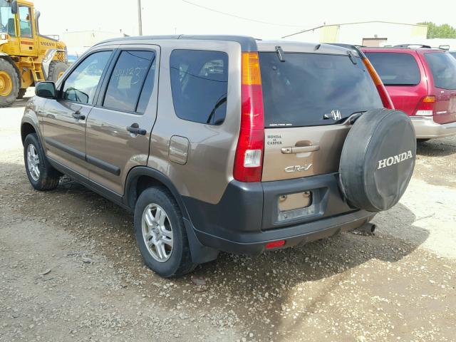 JHLRD778X4C036382 - 2004 HONDA CR-V EX BROWN photo 3