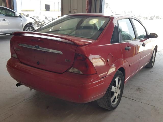 1FAFP383X2W359657 - 2002 FORD FOCUS ZTS RED photo 4