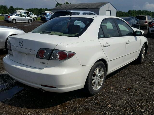 1YVHP80D165M41867 - 2006 MAZDA 6 S WHITE photo 4