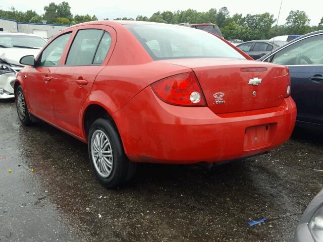 1G1AK55F567825727 - 2006 CHEVROLET COBALT LS RED photo 3