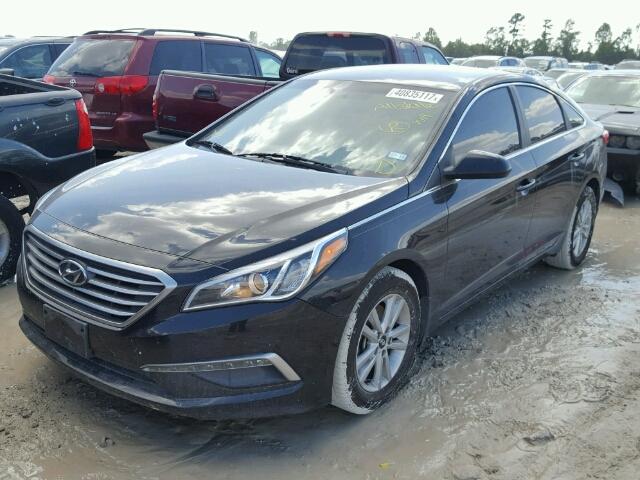 5NPE24AF7FH178087 - 2015 HYUNDAI SONATA SE BLACK photo 2