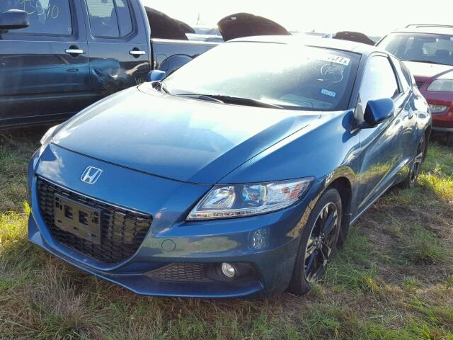 JHMZF1D61FS000594 - 2015 HONDA CR-Z BLUE photo 2