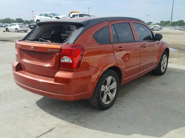 1B3CB4HA6AD533719 - 2010 DODGE CALIBER SX ORANGE photo 4