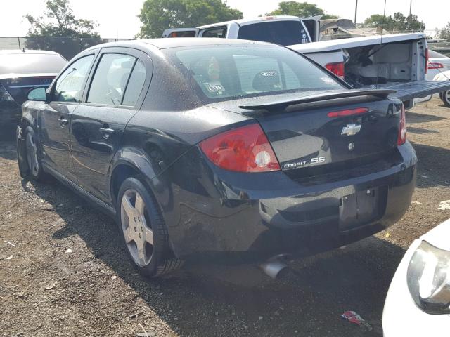 1G1AM58B767866010 - 2006 CHEVROLET COBALT SS BLACK photo 3