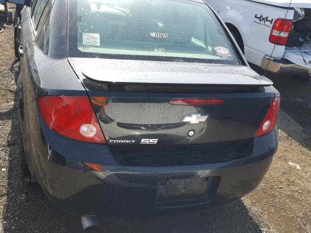 1G1AM58B767866010 - 2006 CHEVROLET COBALT SS BLACK photo 9