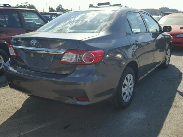 5YFBU4EE4CP035031 - 2012 TOYOTA COROLLA BA GRAY photo 4