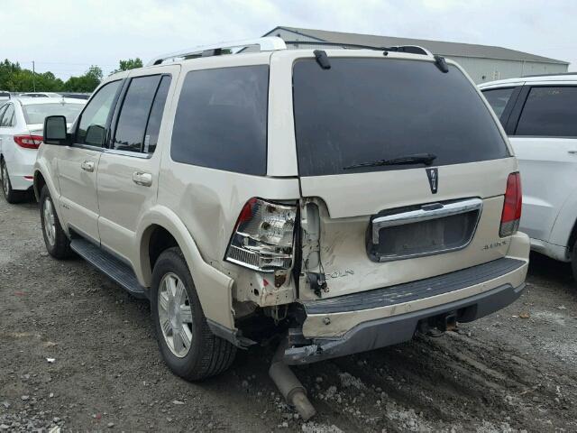 5LMEU88H95ZJ02802 - 2005 LINCOLN AVIATOR 米色 照片 3