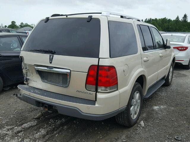 5LMEU88H95ZJ02802 - 2005 LINCOLN AVIATOR BEIGE photo 4