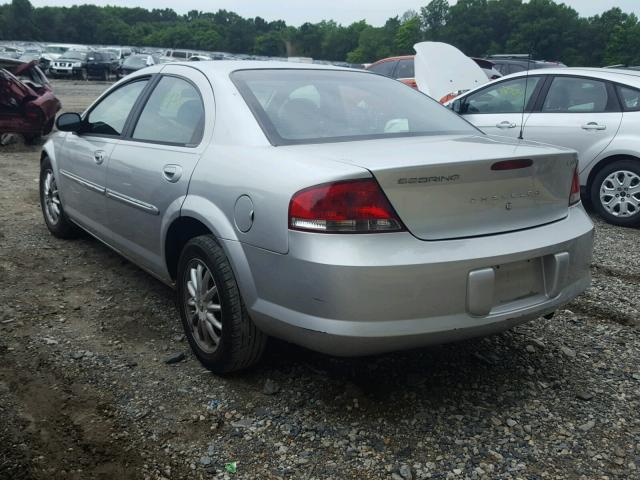 1C3EL56T53N585231 - 2003 CHRYSLER SEBRING LX SILVER photo 3