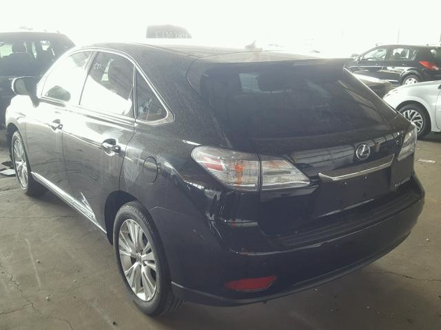 JTJZB1BA7C2407476 - 2012 LEXUS RX 450 BLACK photo 3