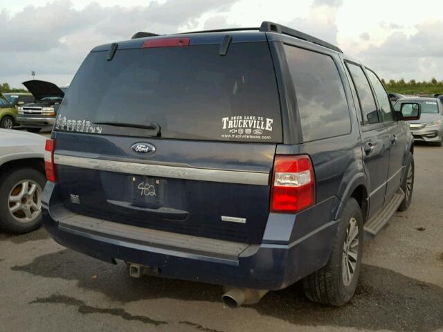 1FMJU1JT2FEF00482 - 2015 FORD EXPEDITION BLUE photo 4