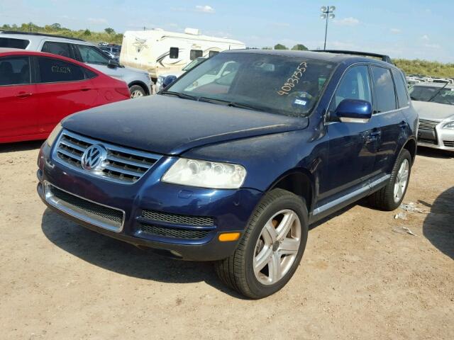 WVGCM77L64D043990 - 2004 VOLKSWAGEN TOUAREG BLUE photo 2