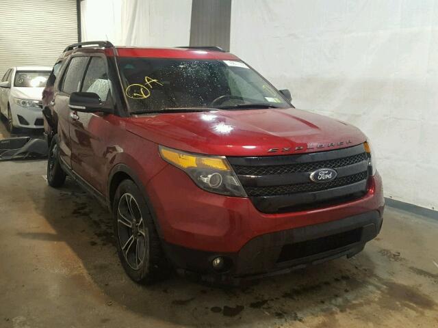 1FM5K8GT8EGB24817 - 2014 FORD EXPLORER S RED photo 1